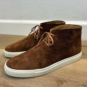 HARRYS OF LONDON Brown Suede Chukka Boots Hi Sneakers Shoes Size US10.5 EU44.5